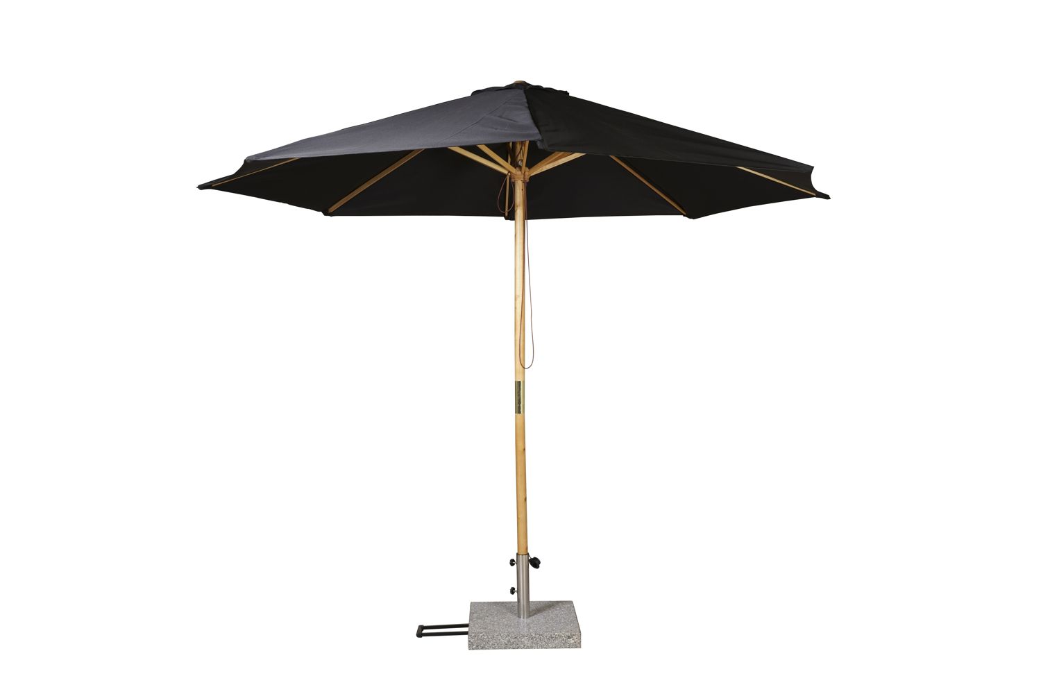 Ixos parasoll 3m akacia/svart