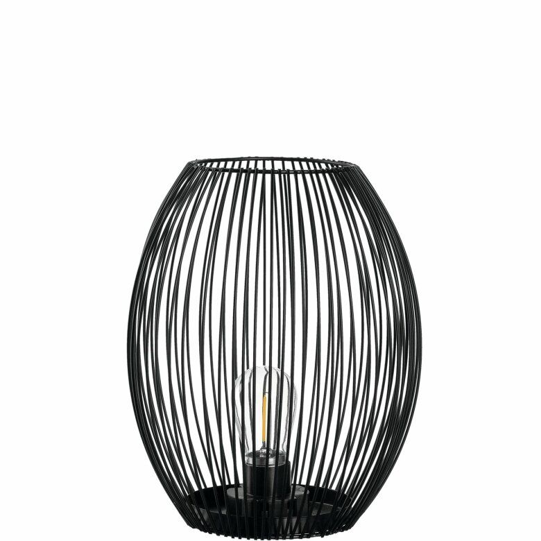 Casolare Lanterna 24 cm Svart med LED