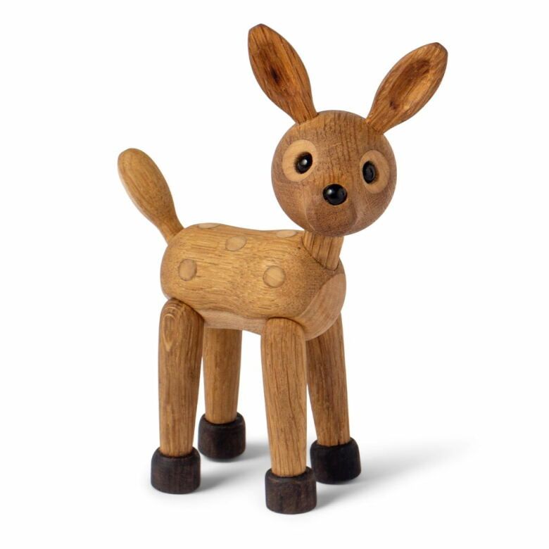 Spot Rådjur Baby Trädekoration 12,7 cm Ek/Lönn