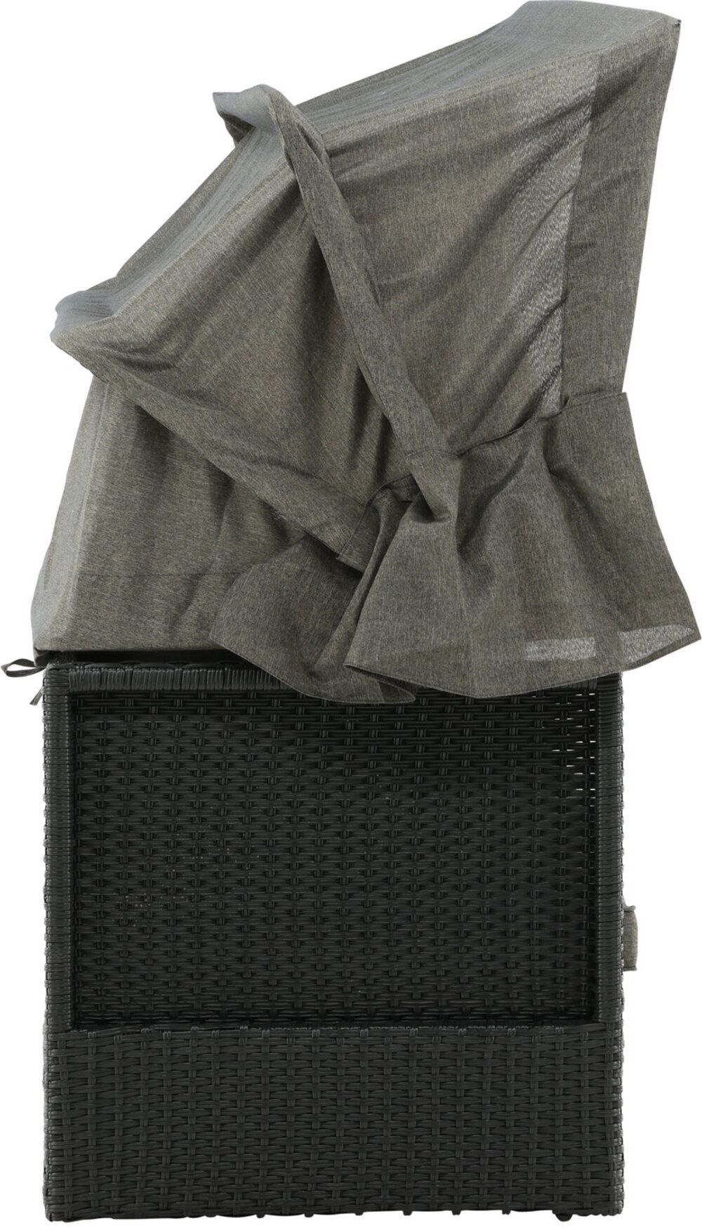 Nopy solsäng svart 200x60x135