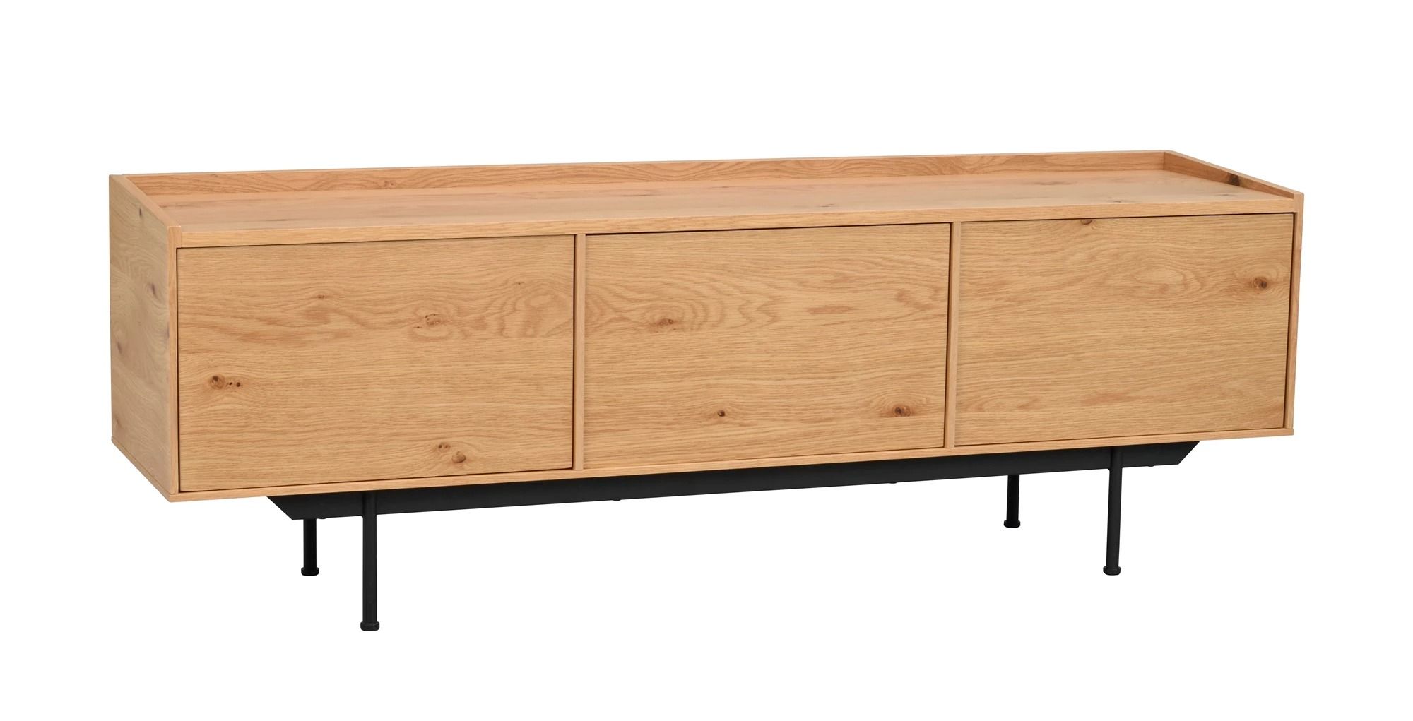 Brewerton TV-bänk 160 ek/svart metall