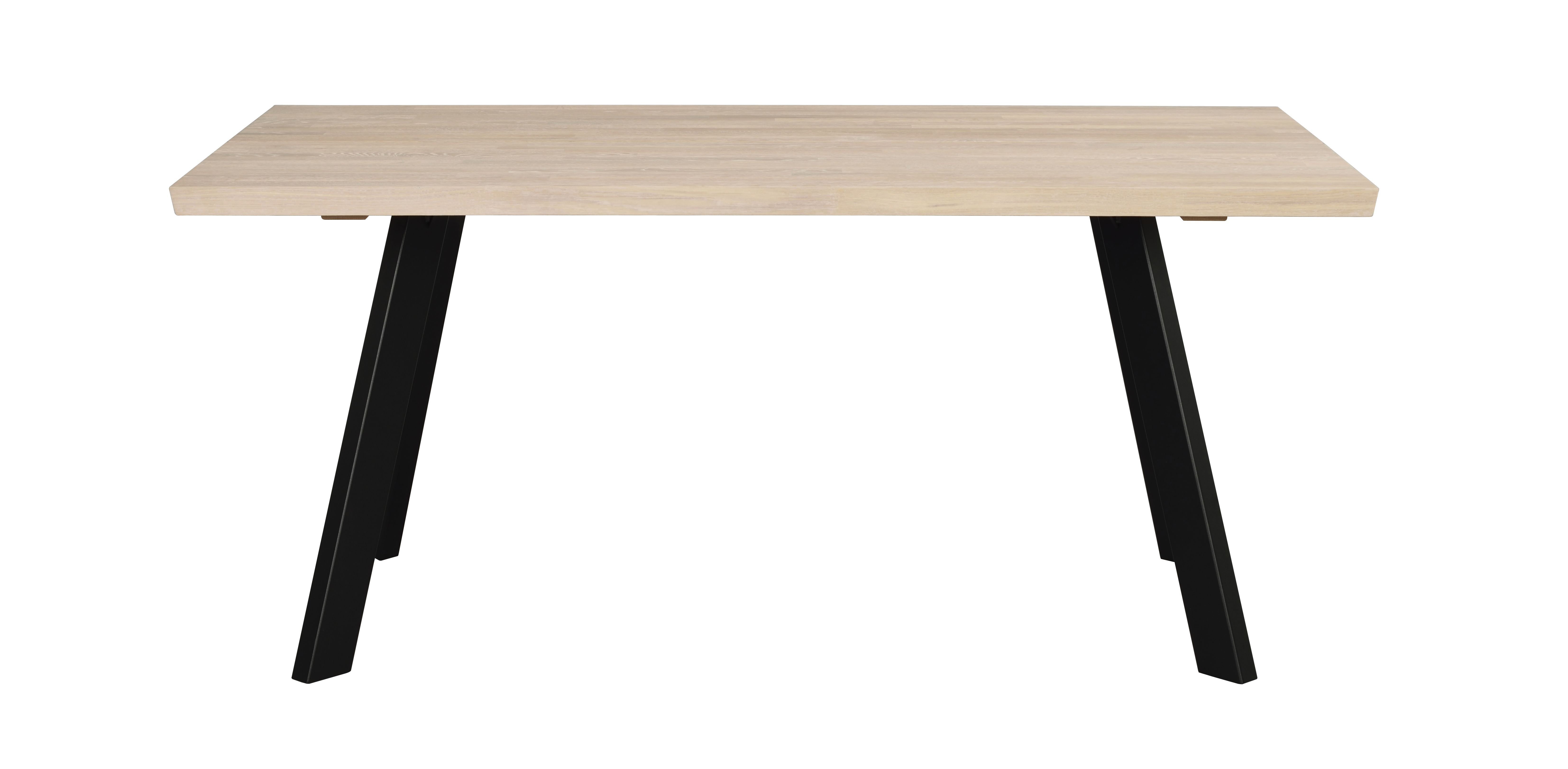 Fred matbord 170 vitpigmenterad ek/svart