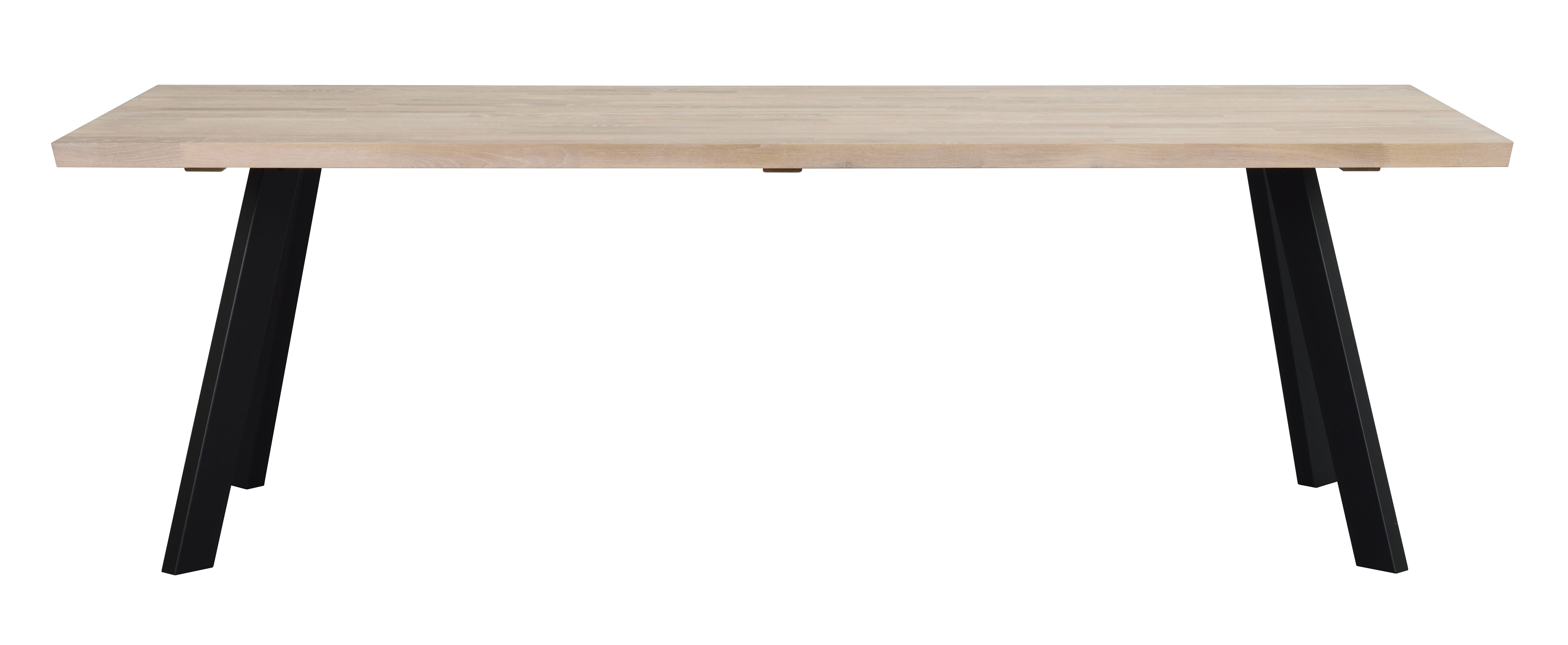 Fred matbord 240 vitpigmenterad ek/svart