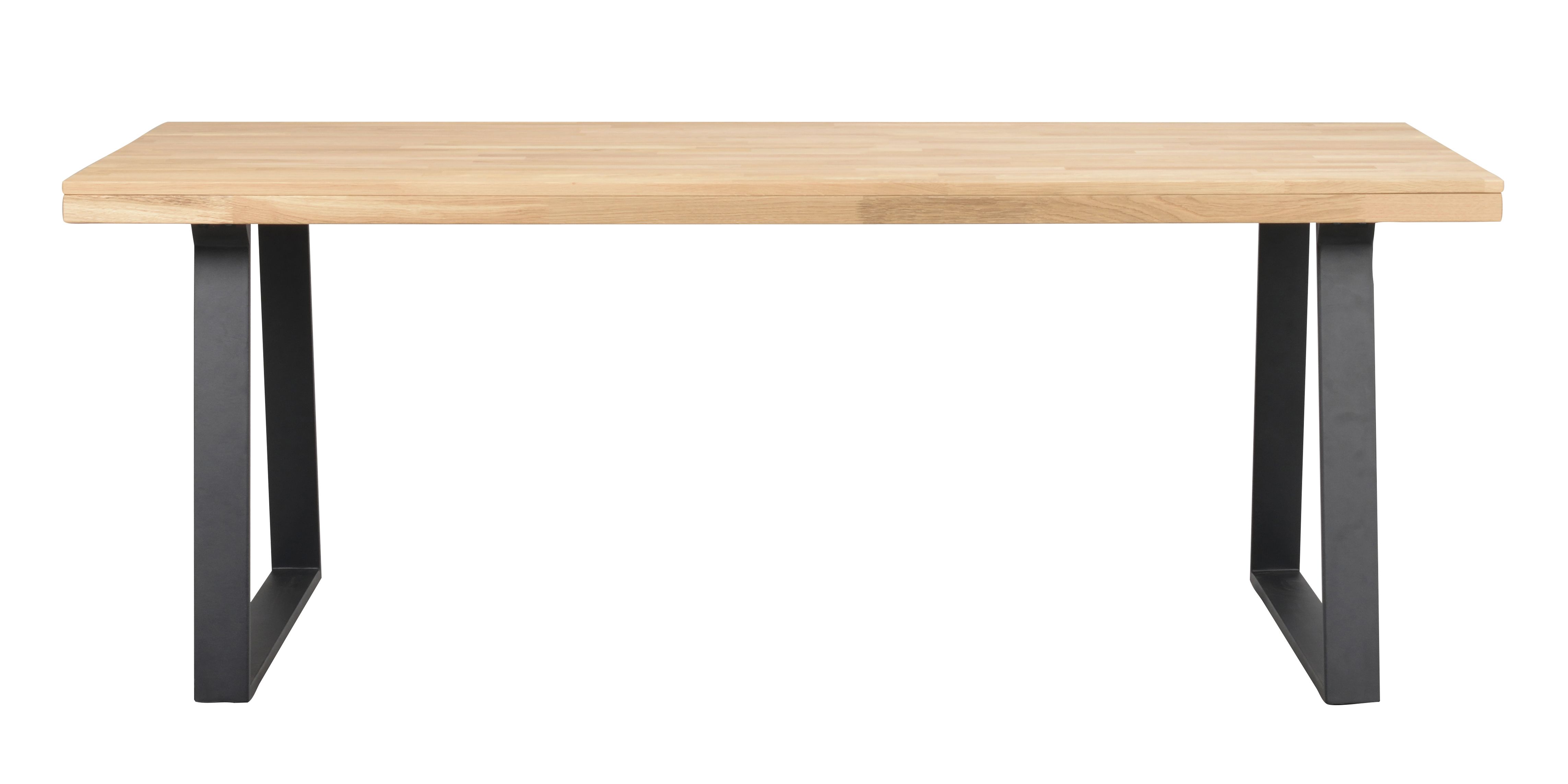 Brooklyn matbord 170x95 ek/U-ben svart met