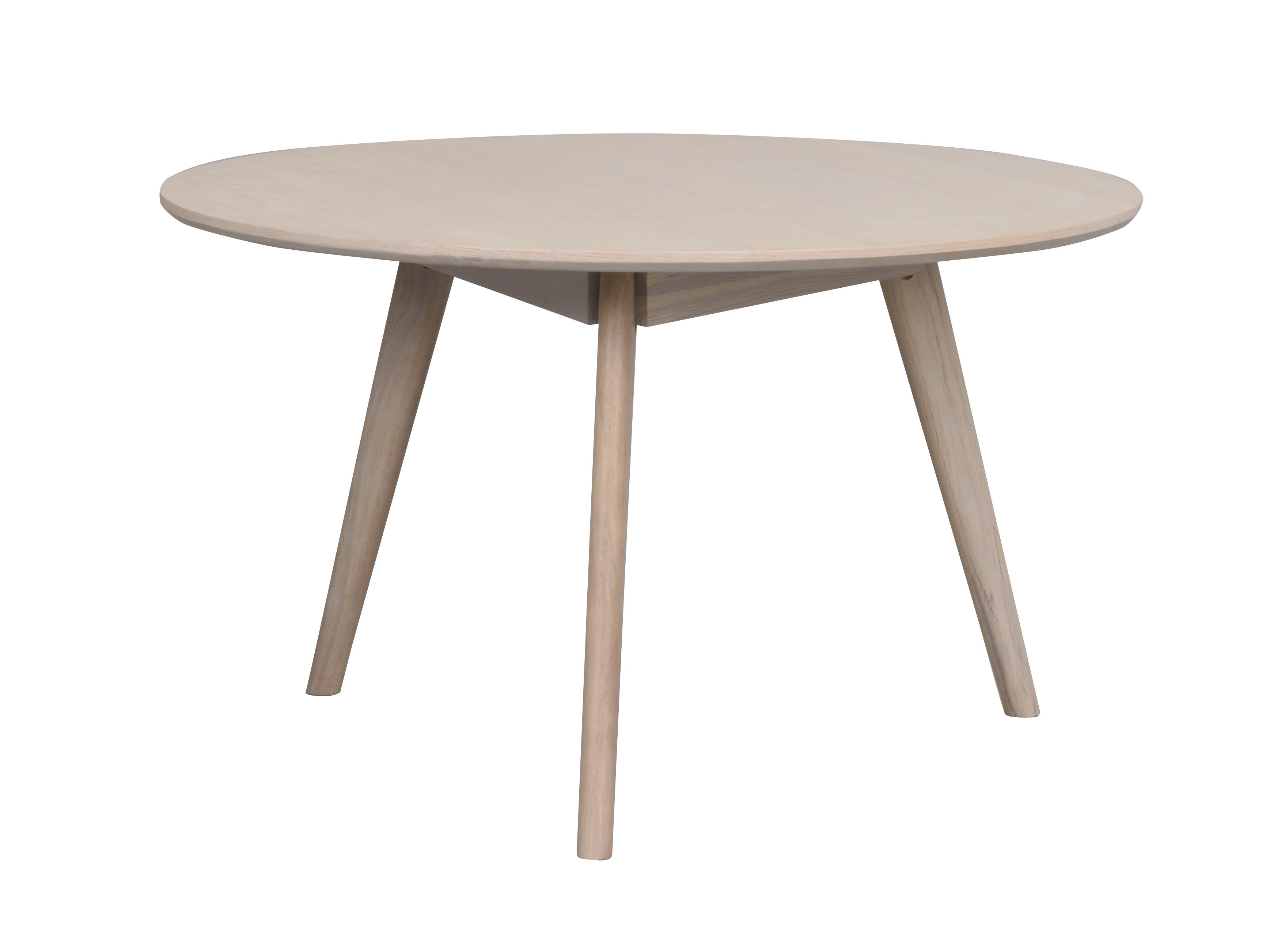 Yumi soffbord runt 90 vitpigmenterad ek