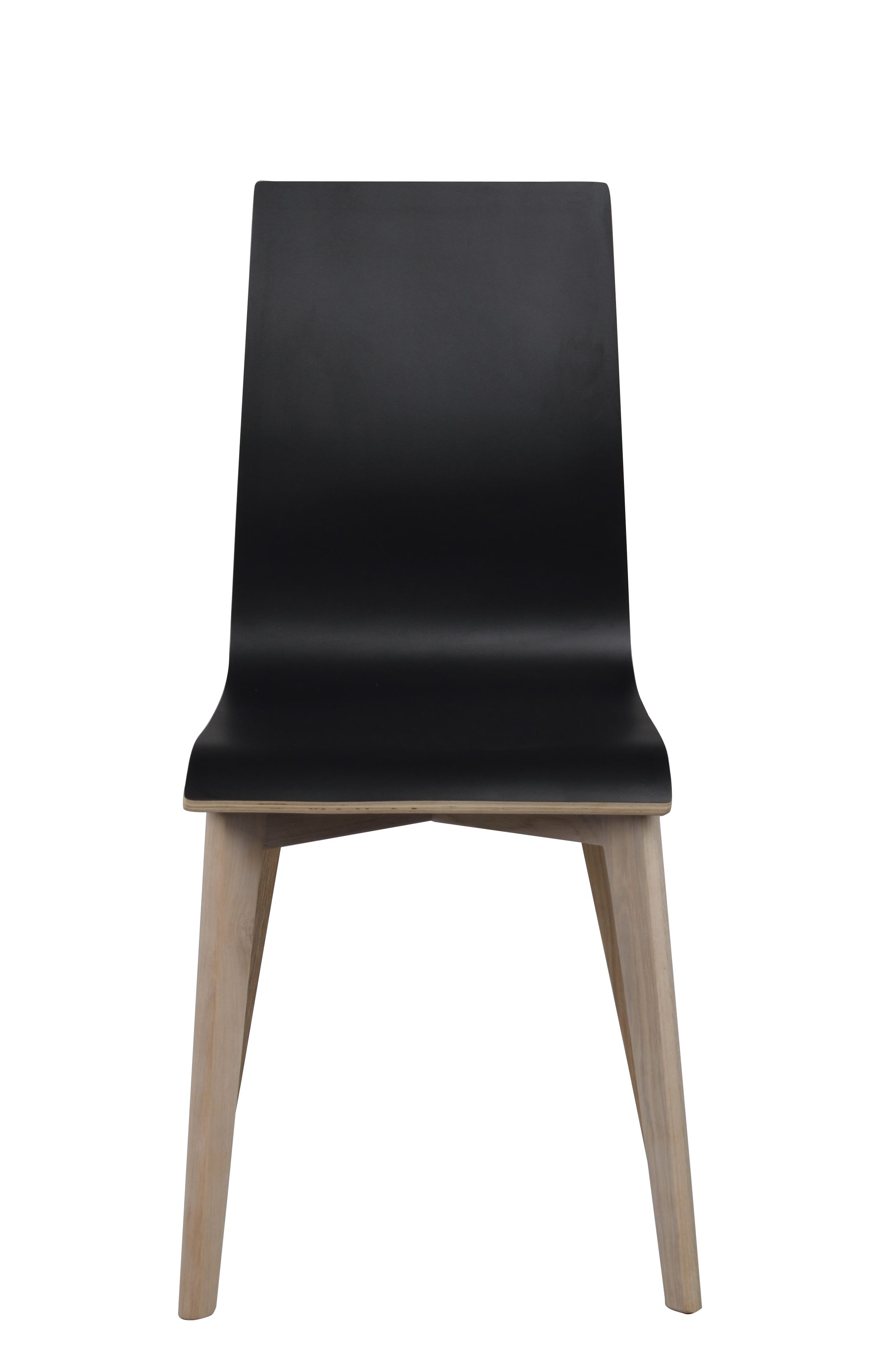 Gracy stol svart laminat/vitpigmenterad ek