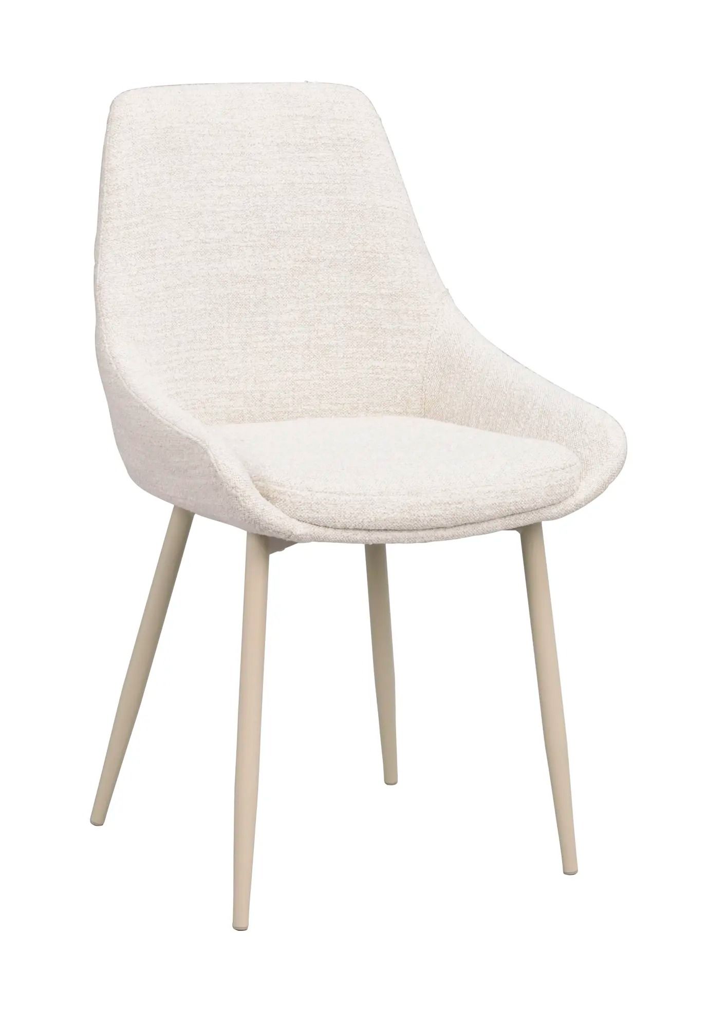Sierra stol ljusbeige tyg/beige metallben