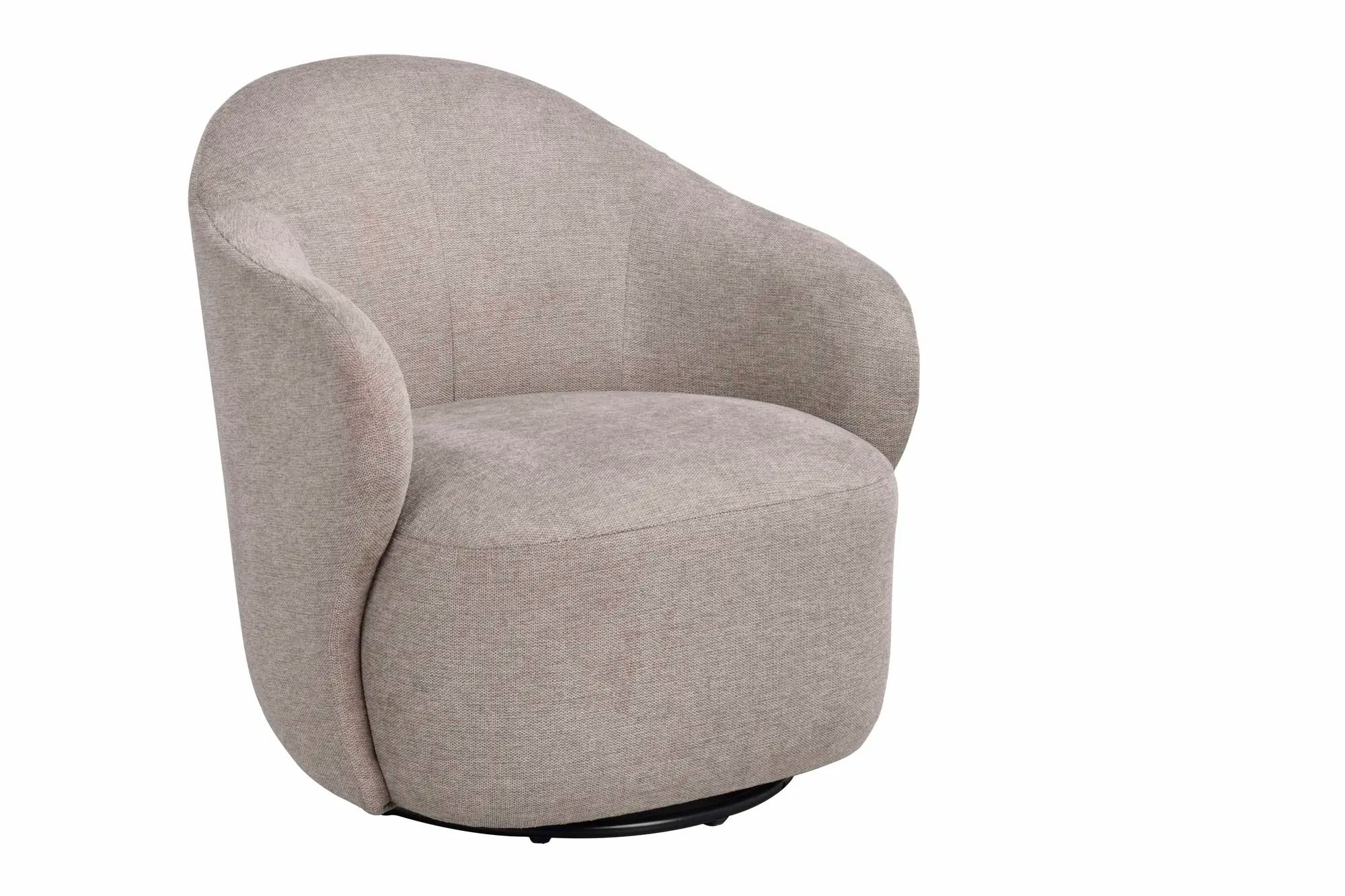 Chapeltown fåtölj beige tyg snurr