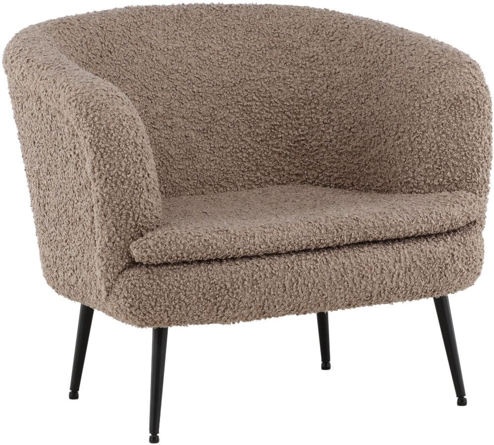Rinkabyholms fåtölj mörkbeige teddy