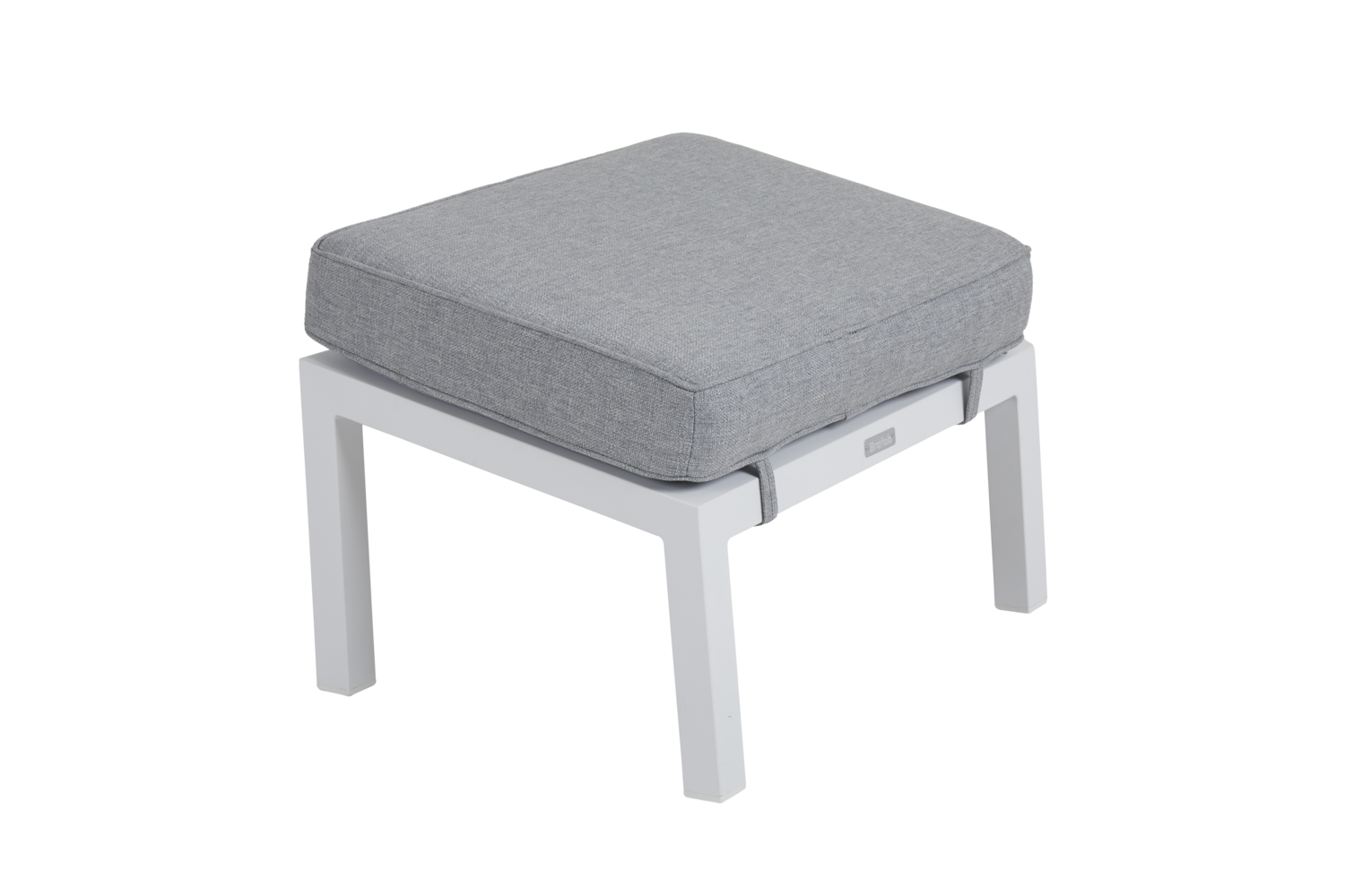 Belfort fotpall vit m dyna
