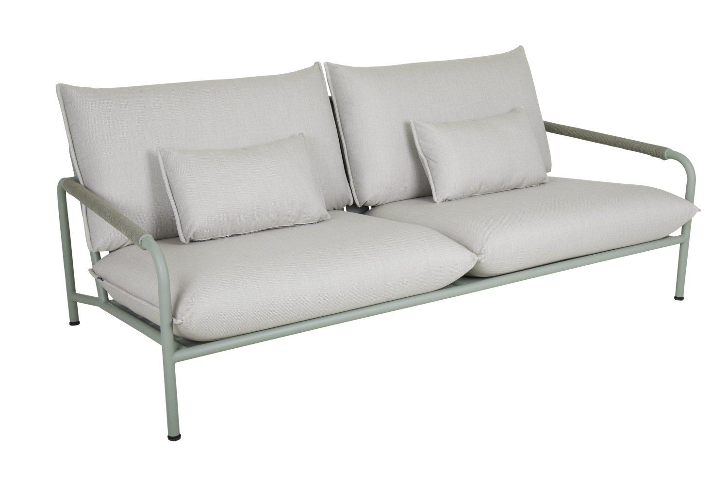 Lerberget 2,5-seater grön/ash