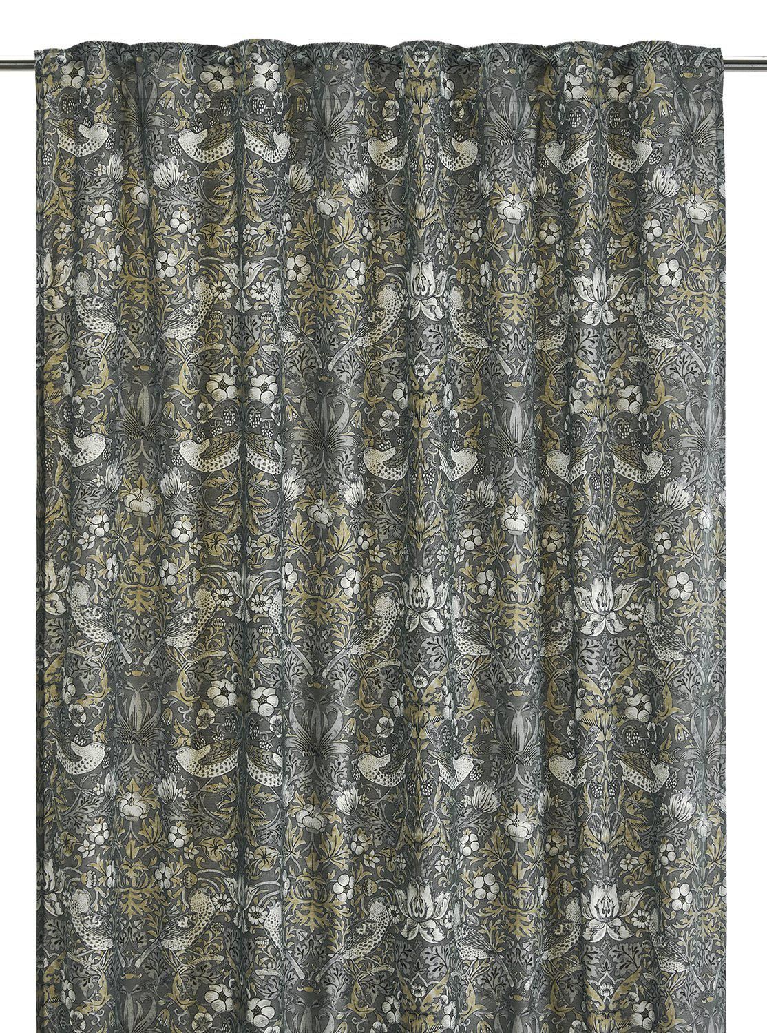 Vilja Gardin 2P Grå 2x130x250cm