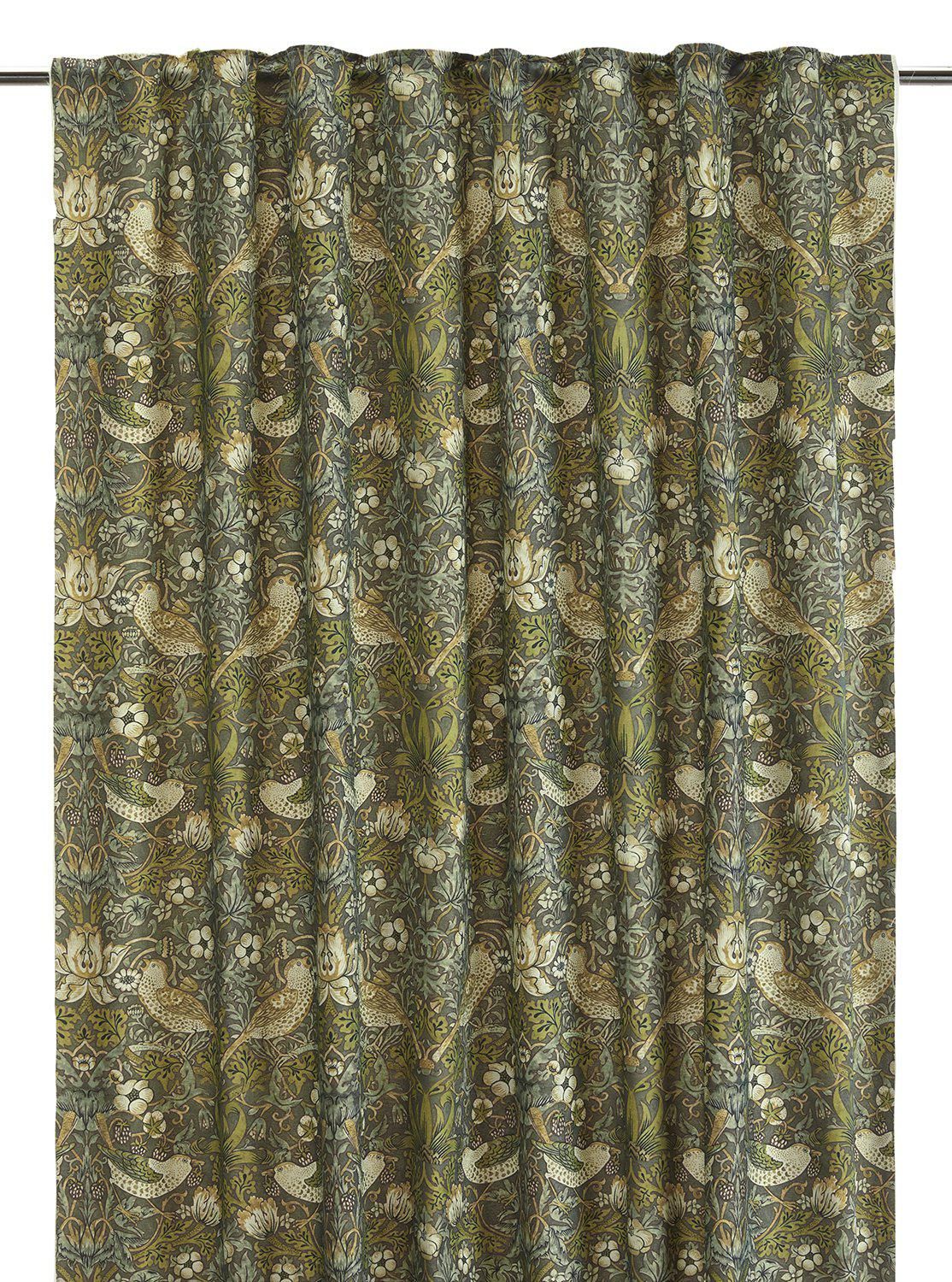 Vilja Gardin 2P Grön 2x130x250cm