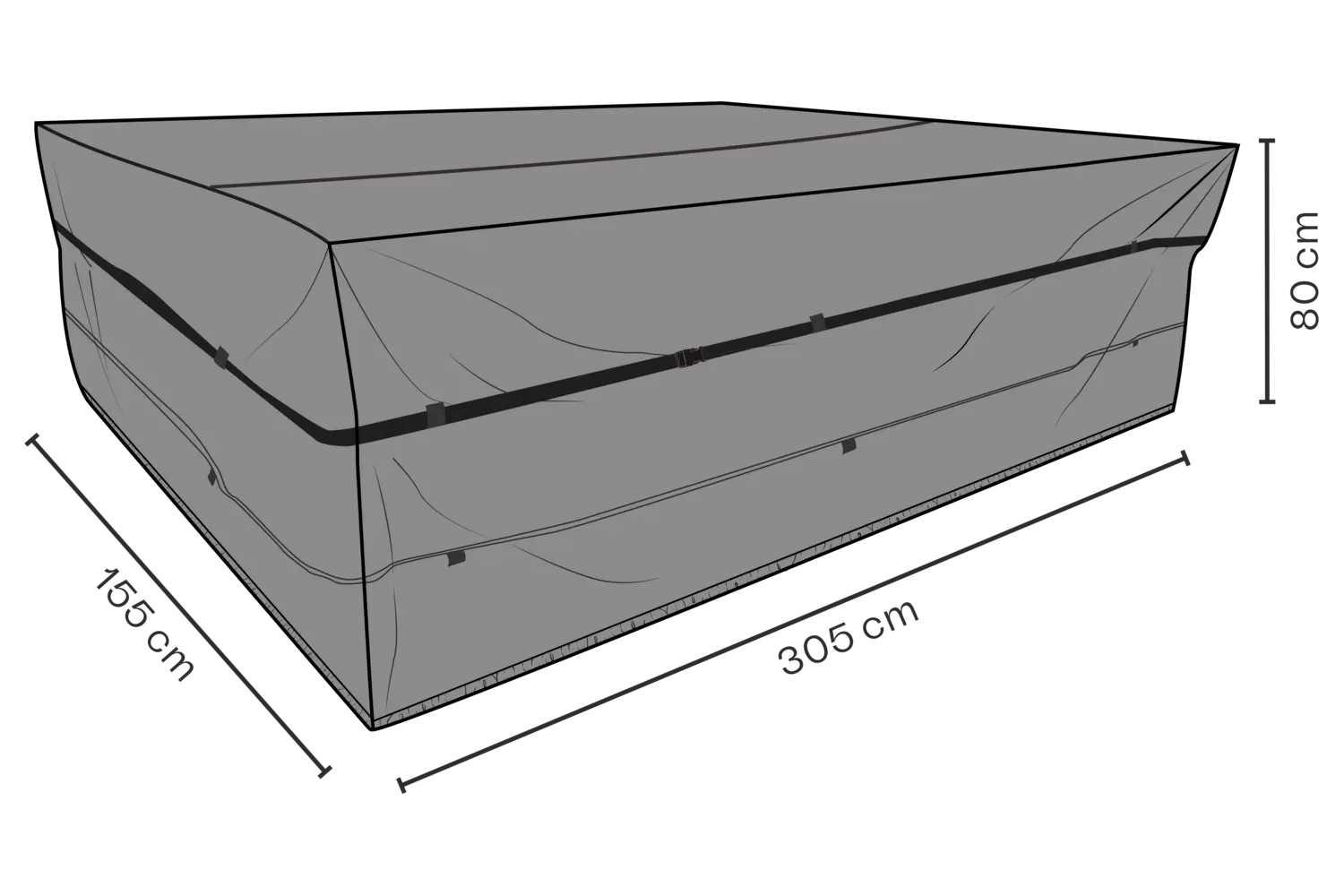 Skydd 305x155x80 andas