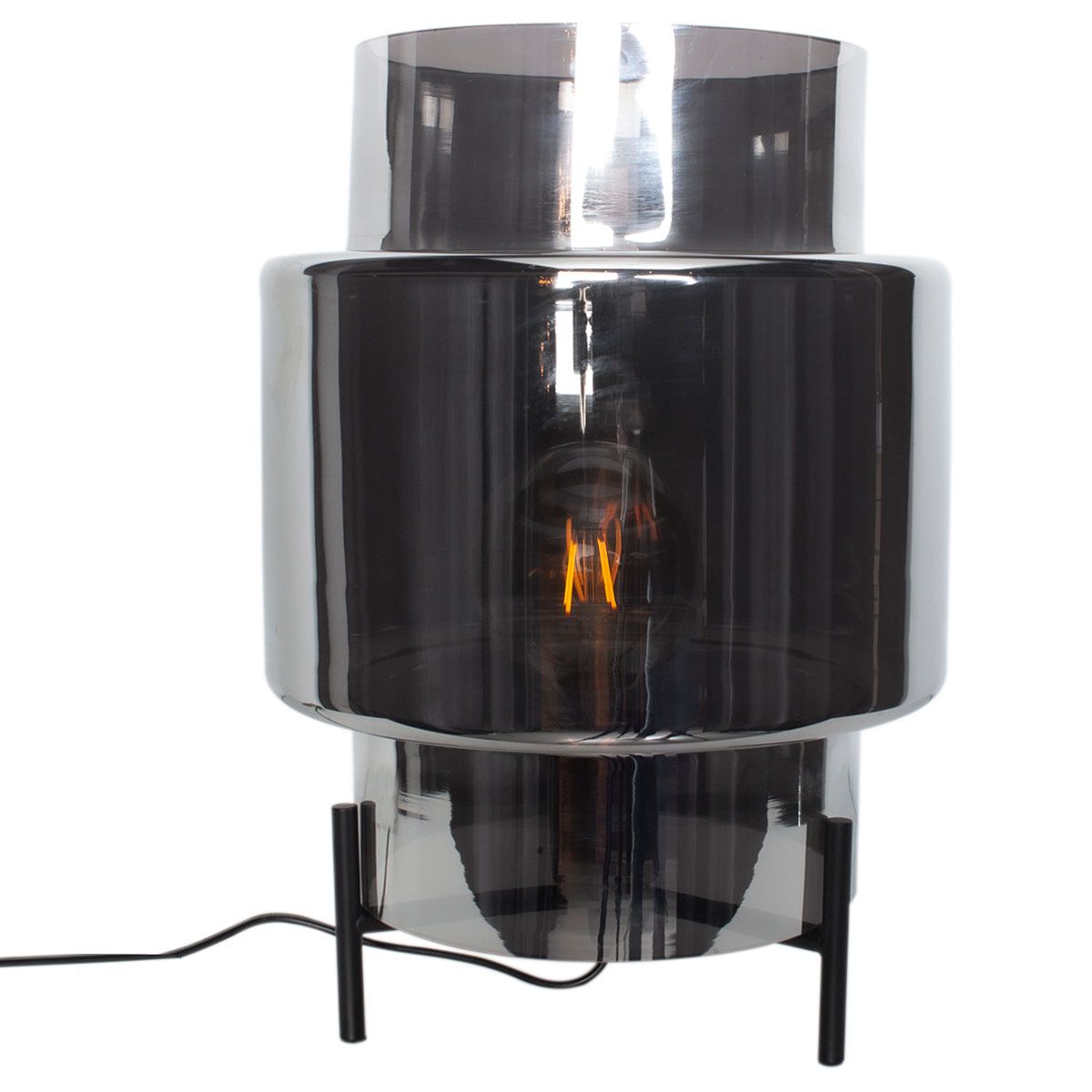 Ebbot bordslampa Rökgrå stor 