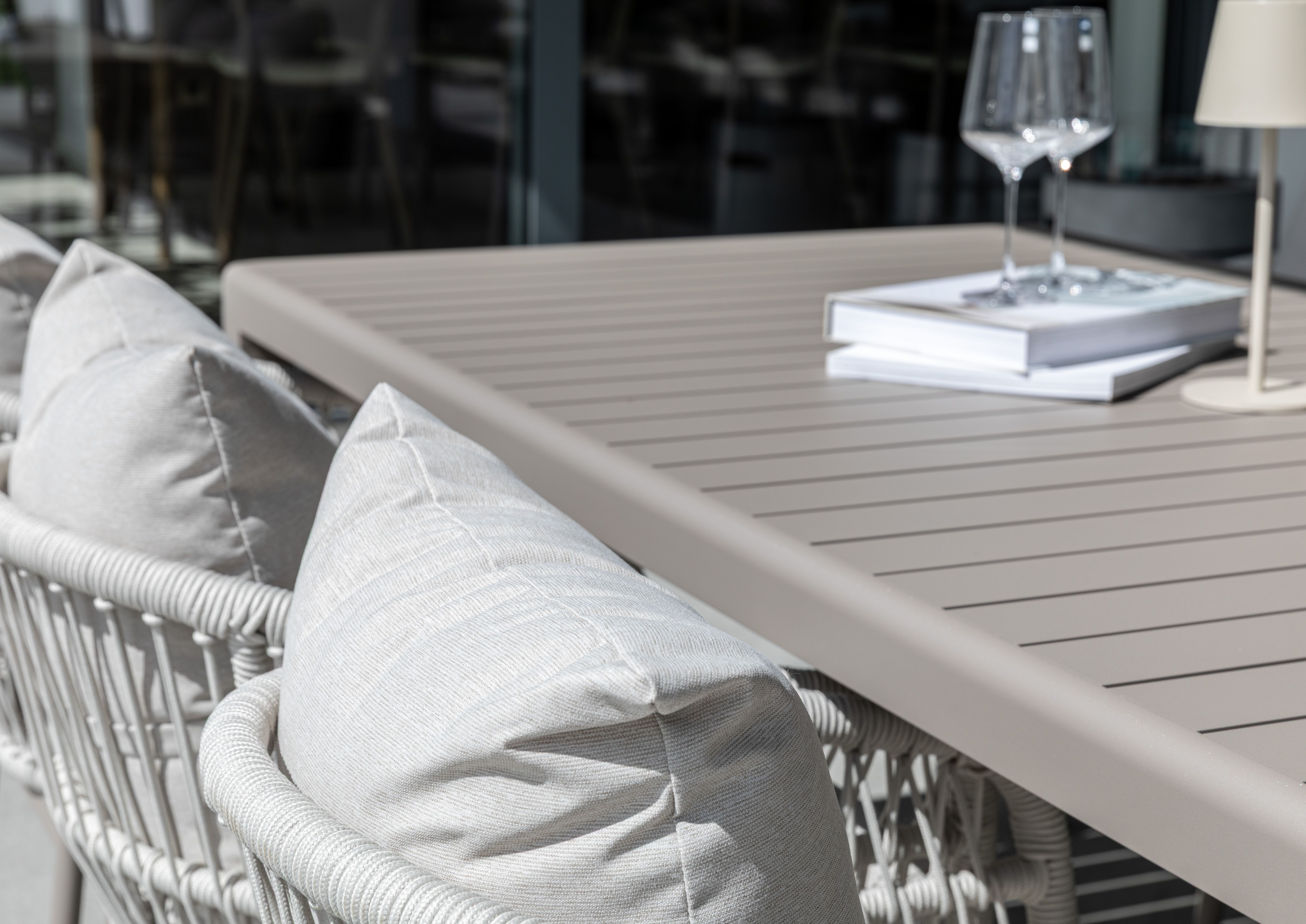 Le graisse matgrupp 253cm med cannes beige