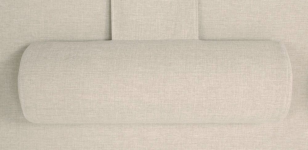 Nackkudde säng beige