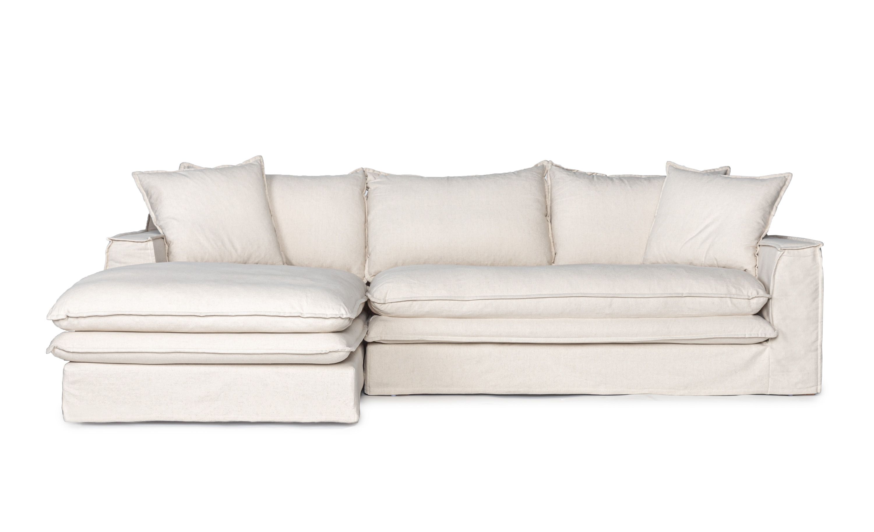 Neo soffa med öppet avslut beige högerställd 