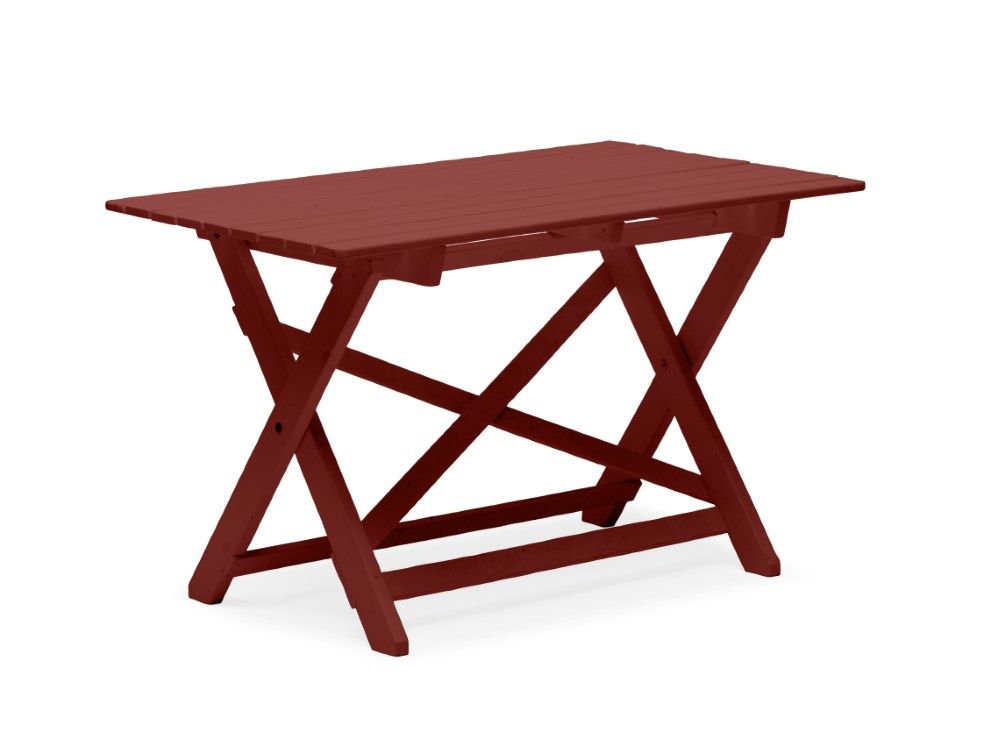 Torpet bord 109x67 cm röd