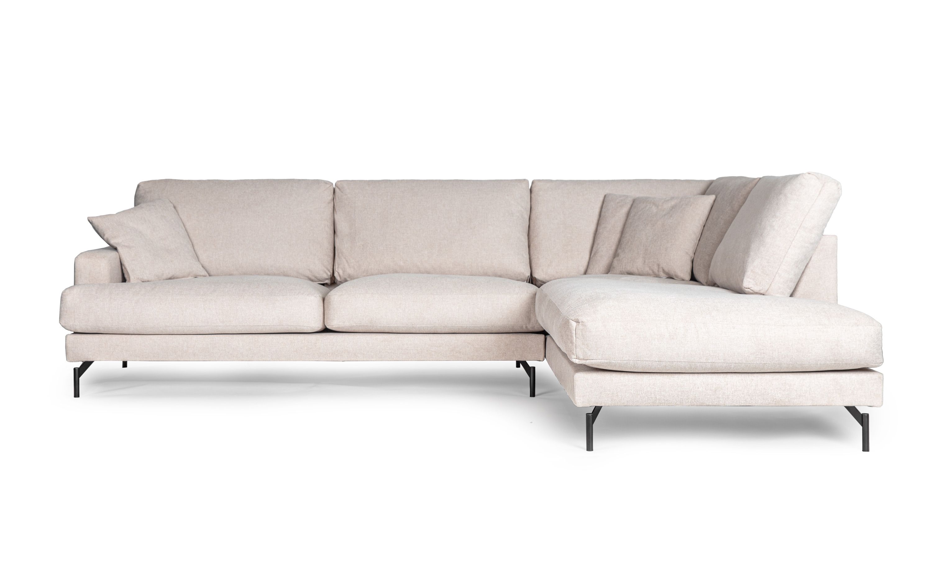 Wave 2,5 hörnsoffa beige (belfast 23)